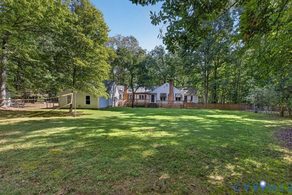 1635 King William Woods Road, Powhatan, VA 23113 Exterior view, back of home