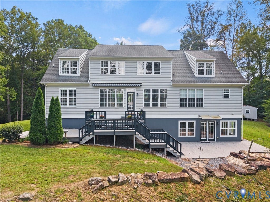6126 Cartersville Road, Powhatan, VA 23139 Multi-level deck and stone patio