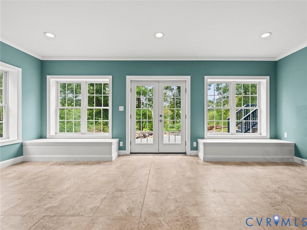 6126 Cartersville Road, Powhatan, VA 23139 Light-toned tile flooring complemented by recessed ceiling lighting