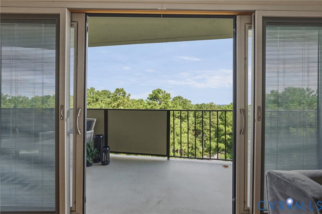 View from primary bedroom