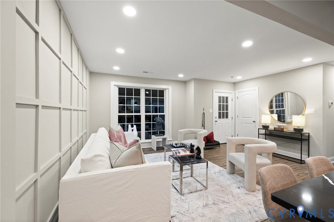 1500 Leicester Road, Cedarhurst - Westover Hills, Richmond, VA 23225 Recessed lighting illuminates wood-finish flooring