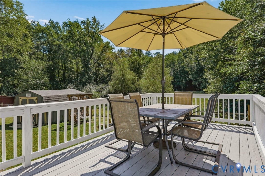 9925 S Wagstaff Circle, One Acre Lot, North Chesterfield, VA 23236 Freshly painted decking