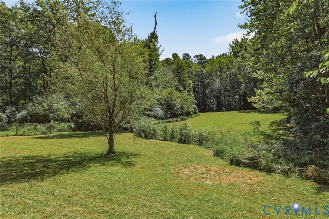 9925 S Wagstaff Circle, One Acre Lot, North Chesterfield, VA 23236 Fenced one acre rear yard