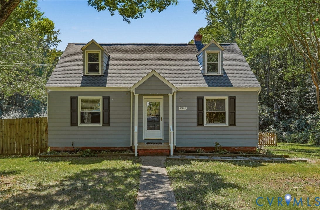 9925 S Wagstaff Circle, One Acre Lot, North Chesterfield, VA 23236 Charming Cape Cod with brand new roof!