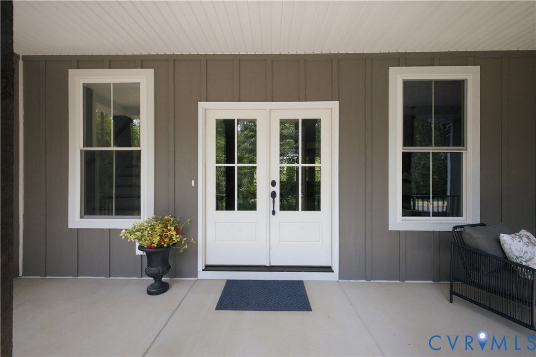3120 Lake Stone (lot 22) Terrace, Maple Grove, Powhatan, VA 23139 Front porch, photo of for-sale home, staged