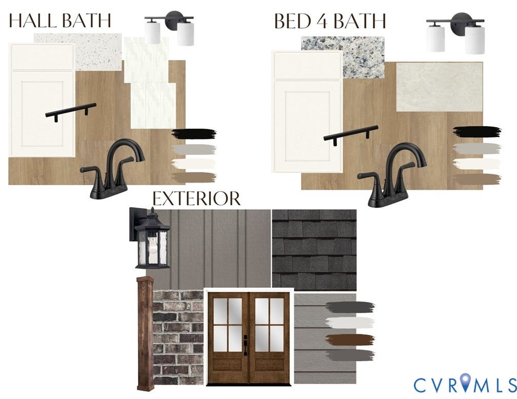 3120 Lake Stone (lot 22) Terrace, Maple Grove, Powhatan, VA 23139 Design Board
