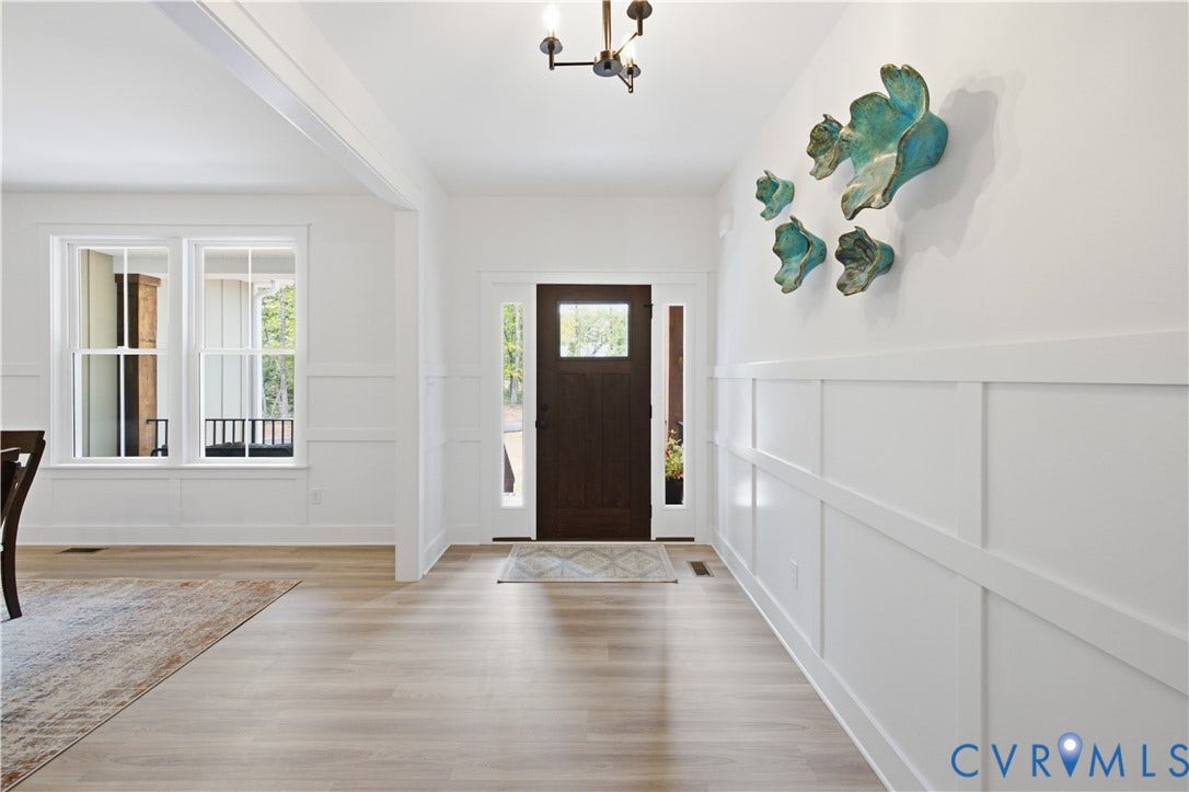 Photo of home for sale, staged.