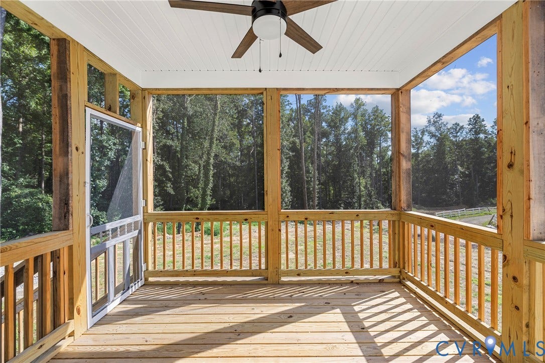 Screened deck