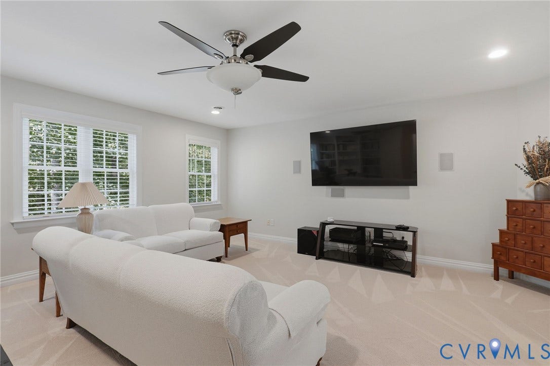 1921 Grey Oaks Park Lane, Glen Allen, VA 23059 second floor entertaining space with entry to the third floor bonus room and walk in attic
