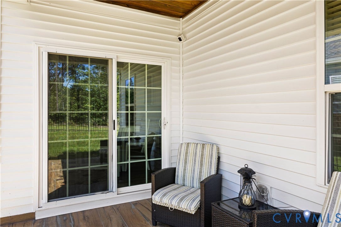 4818 Stavely Road, Womack Green, Chester, VA 23831 Back door to all fenced patio