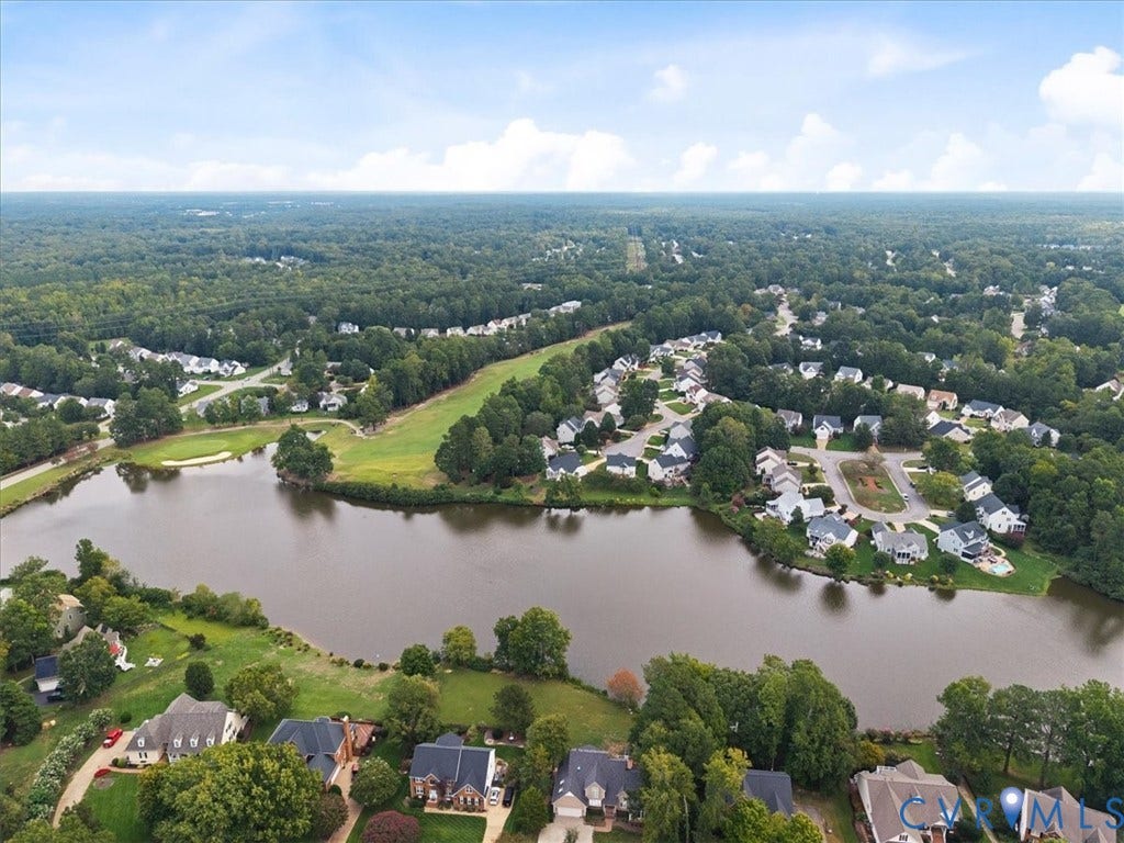 13819 Ashbourne Hollow Circle, Birkdale, Chesterfield, VA 23832 Aerial view of golf course and lake