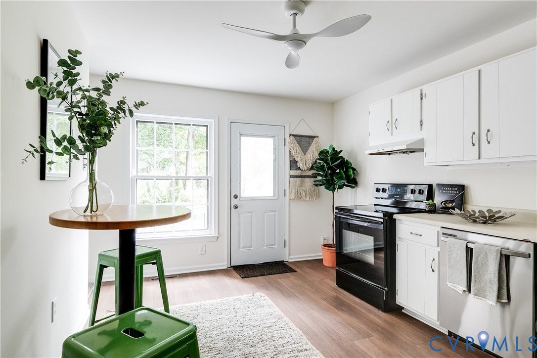 4116 Bronholly Road, Chesterfield, VA 23832 Side door off driveway allows for easy entry to kitchen with groceries.