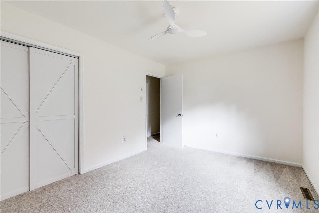 4116 Bronholly Road, Chesterfield, VA 23832 Barn style closet doors add charm and design interest.