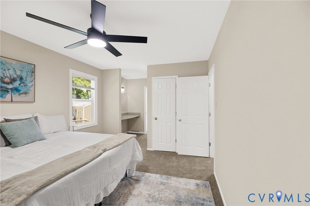 5401 Solaris Drive, Chesterfield, VA 23832 Neutral-toned walls with carpeted flooring