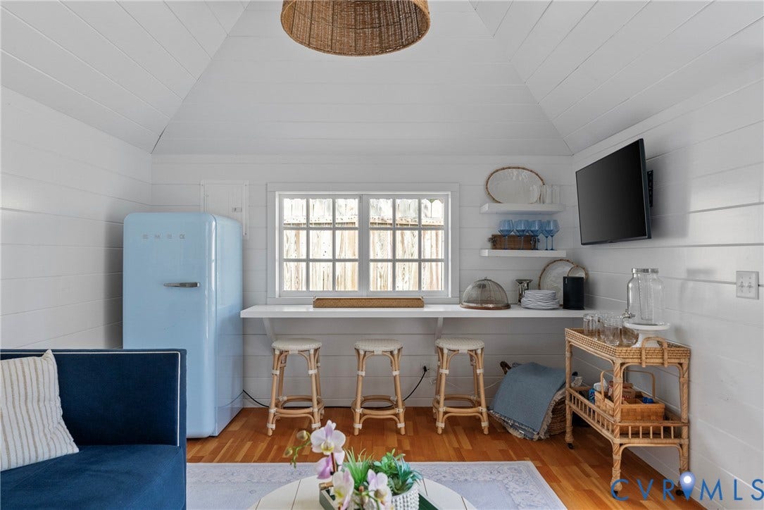 Interior of shed/studio/office