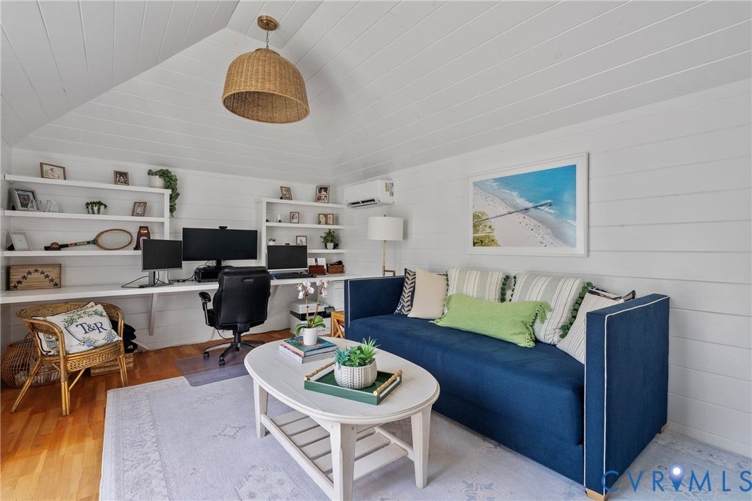 Interior of shed/studio/office