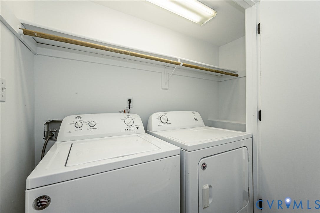 1520 Willow Brook Road, Louisa, VA 23024 Dedicated laundry area featuring a full-size washer and dryer