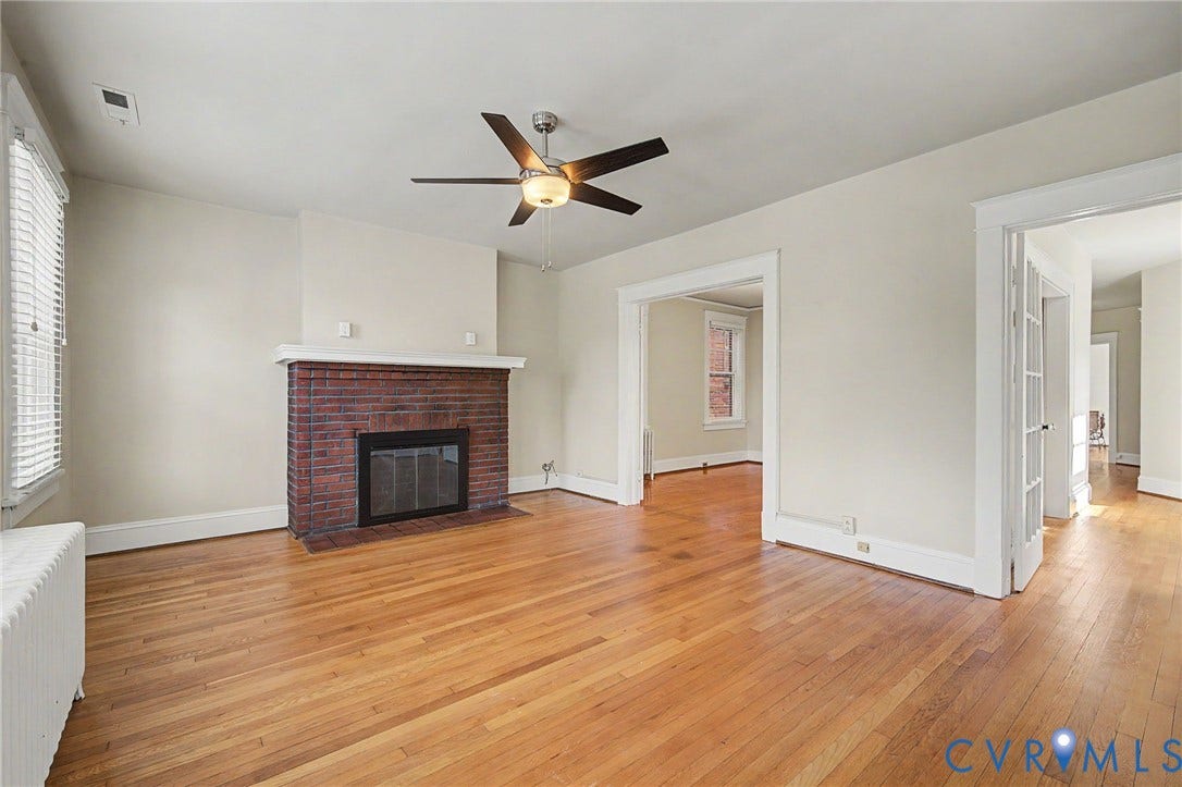 2nd Floor Living Room Entry Foyer & Dining Room