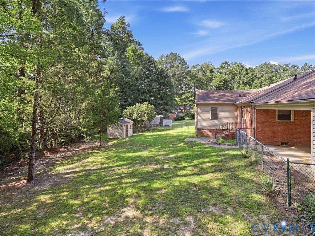 2301 Raymond Avenue, Henrico, VA 23228 Back yard is very private