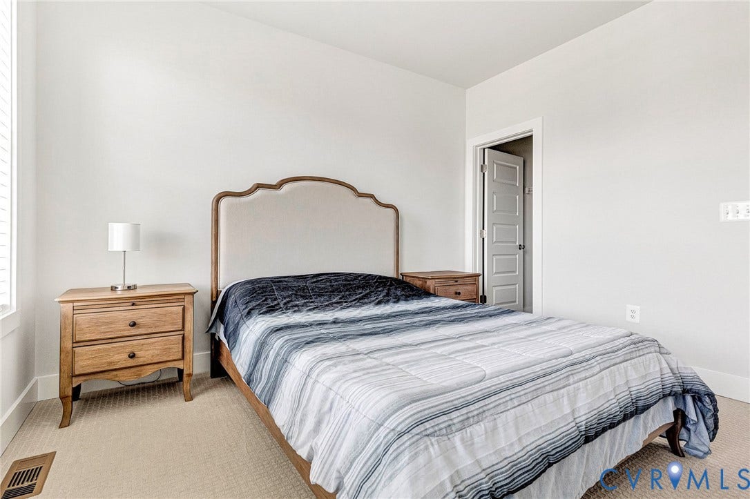 528 Greybull Walk, #B, Glen Allen, VA 23233 Carpeted flooring, white walls, and a white interior door