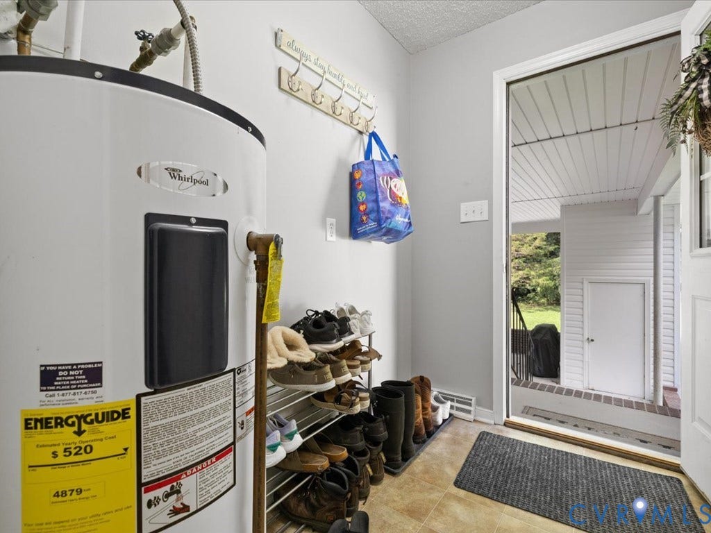 12724 S Chester Road, Chesterfield, VA 23831 Whirlpool water heater, and access to carport and backyard.
