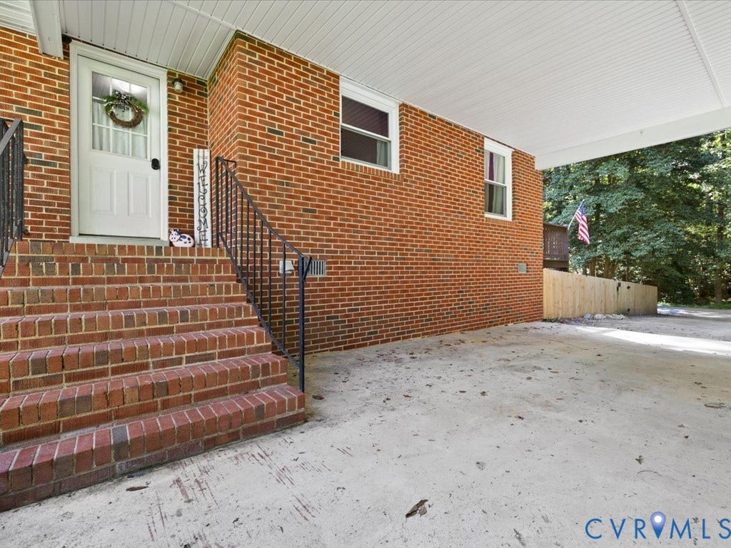 12724 S Chester Road, Chesterfield, VA 23831 Brick exterior with brick steps