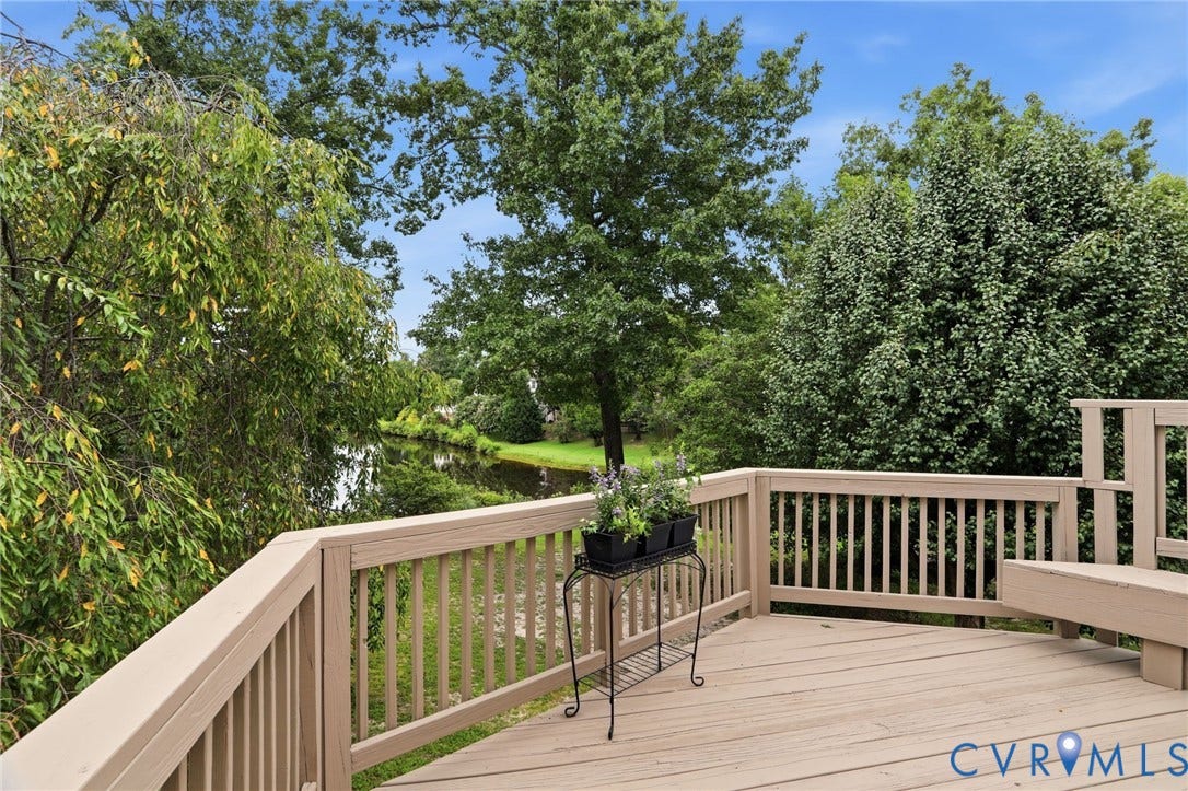 5712 Stephens Point Court, Stephens Point, Chester, VA 23831 Enjoy peaceful water views and mature landscaping.