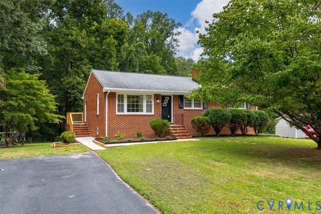 3308 Sylvania Road, Chesterfield, VA 23831 Brick exterior with white window trim and black shutters