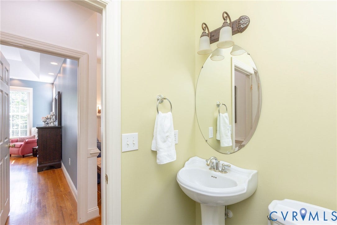 Half Bath on First Floor