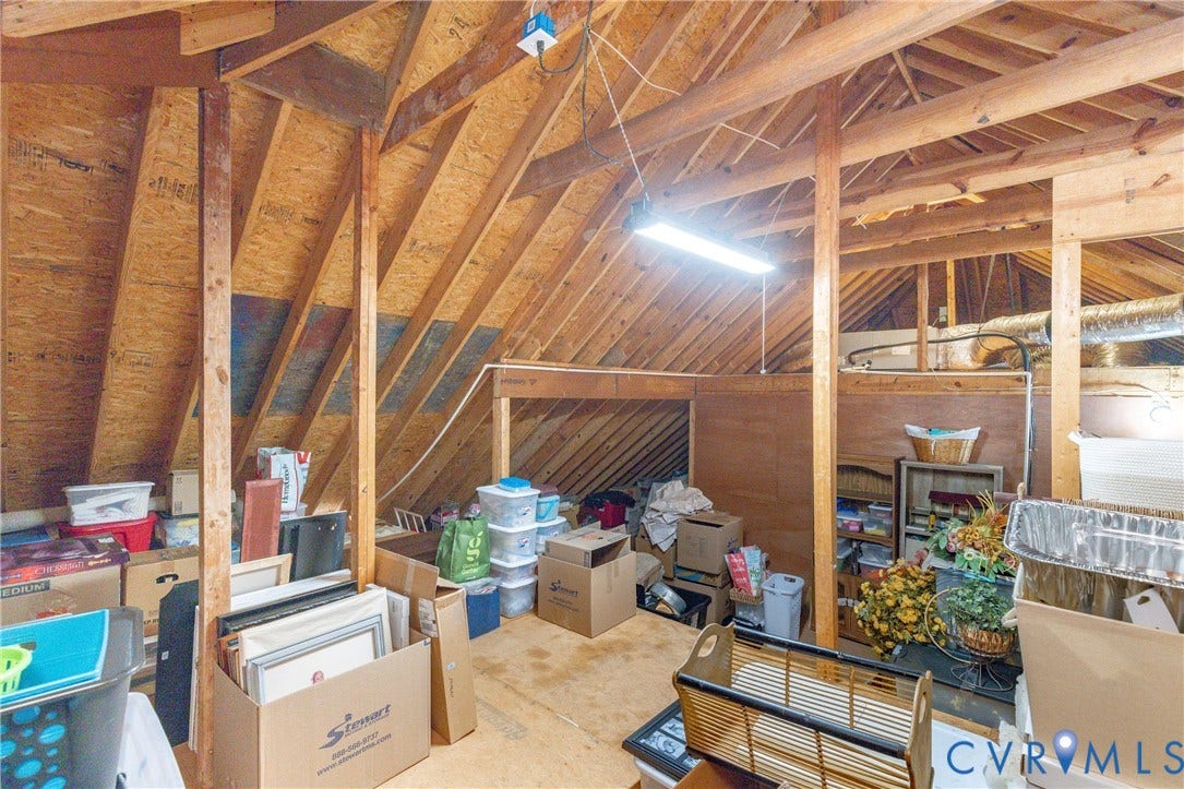 Extra large walk-in attic!