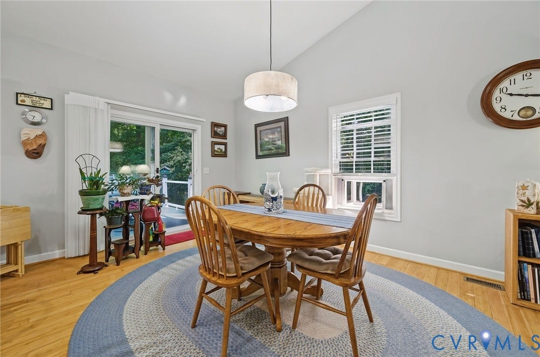 1577 Moody Town Road, Bumpass, VA 23024 Vaulted ceiling with a drum pendant light fixture