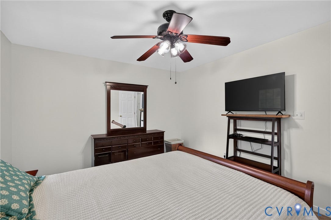 7248 Full Rack Drive, Midlothian, VA 23112 Ceiling fan with light fixture and light-colored walls