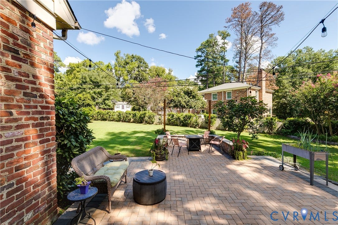 Gorgeous patio off the sunroom