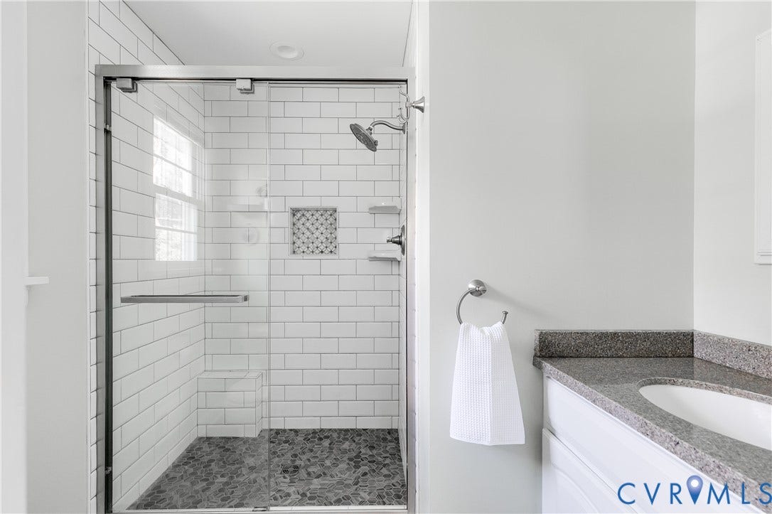 Updated primary bathroom
