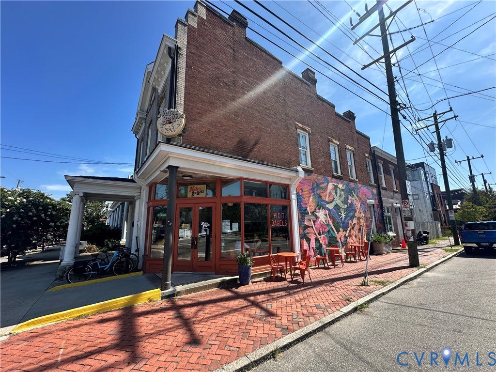 1910 W Main Street, The Historic Fan District, Richmond, VA 23220 Nate's Bagels, just over 2 blocks away!