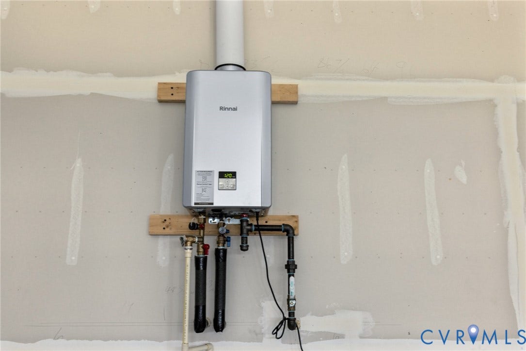 12906 Craftsbury Court, Midlothian, VA 23112 Wall-mounted tankless water heater