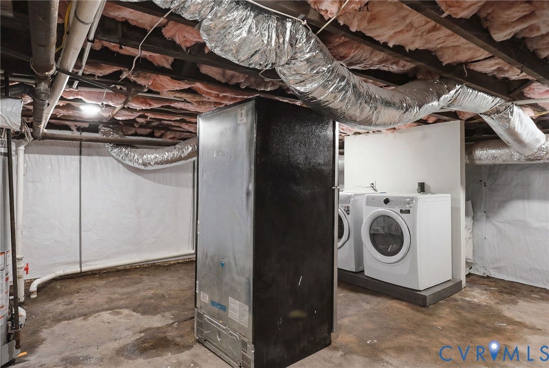1815 Carlisle Avenue, Richmond, VA 23231 Laundry area featuring a side-by-side washer and dryer