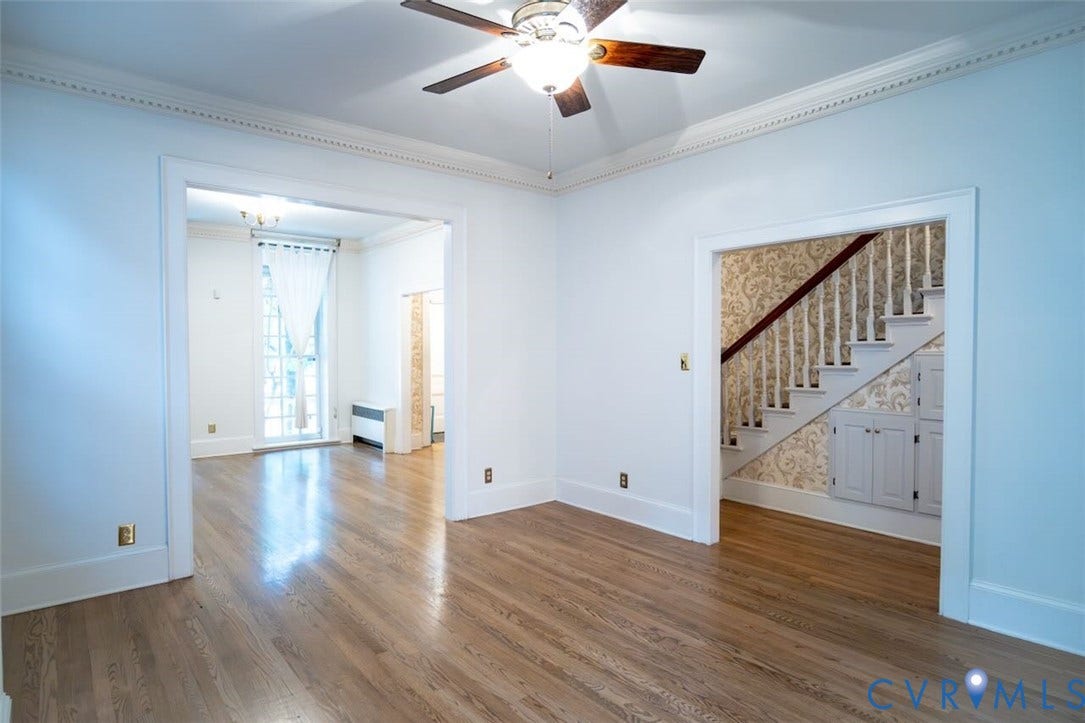 1403 Grove Avenue, The Fan, Richmond, VA 23220 2nd Parlor Doors Open