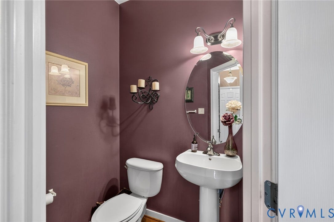 937 Gorham Court, Midlothian, VA 23114 Powder room located in entrance foyer