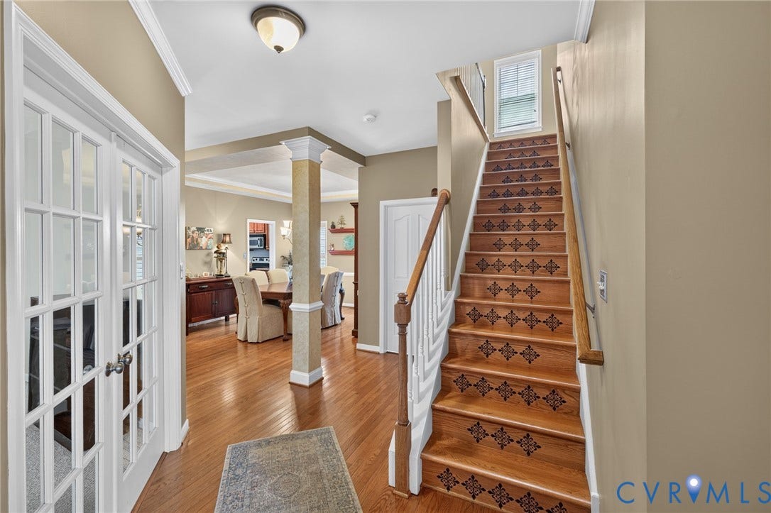937 Gorham Court, Midlothian, VA 23114 French Doors open to Flex space, currently used as Office but could be Formal Living Room