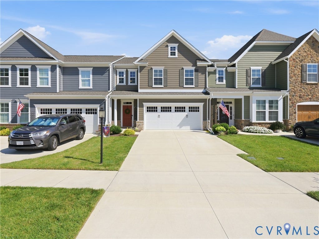 9220 Cerulean Place, Mosaic At West Creek, Goochland, VA 23238 Attached garage with panel doors