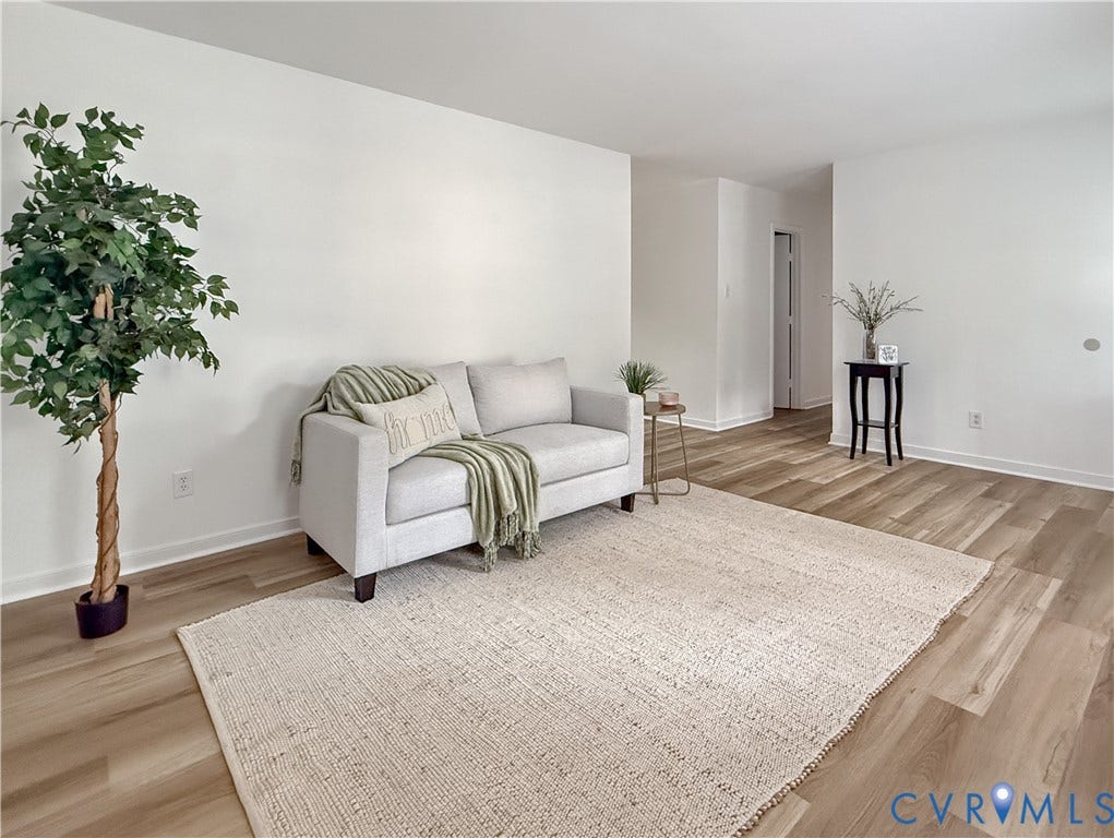 3203 Roland View Terrace, Chester, VA 23831 Neutral wall finishes and wood-finish flooring throughout