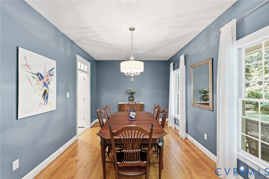 2431 Magnolia Ridge, Michael L Parrish, Maidens, VA 23102 Classic dining space ready for everything from weeknight meals to celebrations