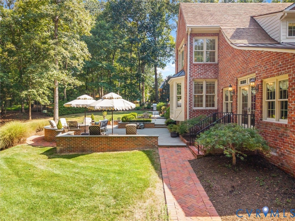 500 Kilmarnock Drive, Collegiate Area, Henrico, VA 23229 Brick exterior with multiple windows and bay window