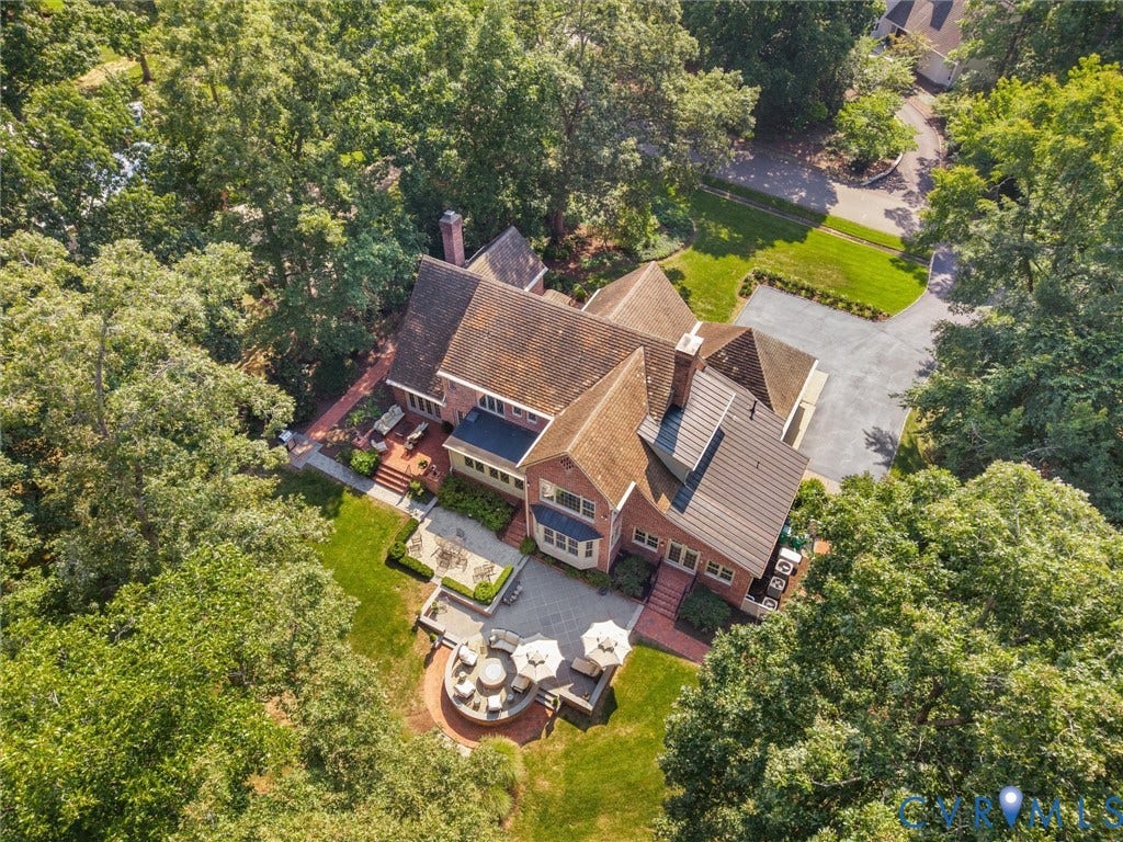 500 Kilmarnock Drive, Collegiate Area, Henrico, VA 23229 Expansive property featuring a brick exterior and multiple patios