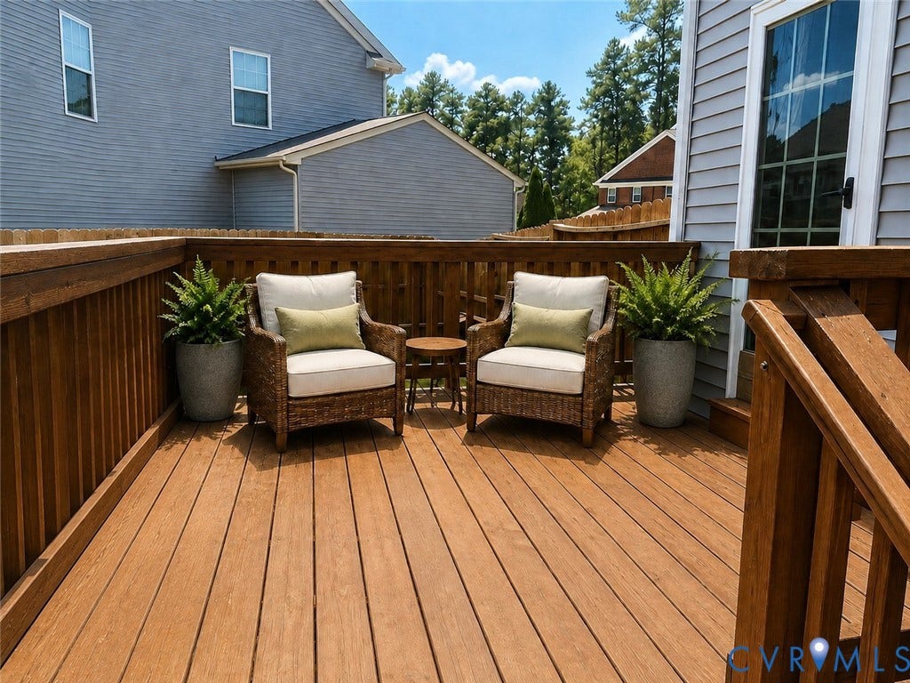 Back Deck Freshly Painted