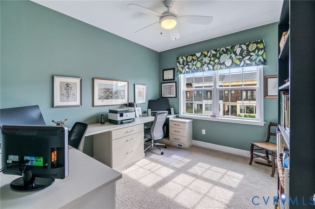 Bedroom 3 is currently an office. Built in desks make this a very practical space. ( These can be removed for the right buyer)
