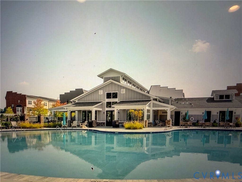 The beautiful community pool