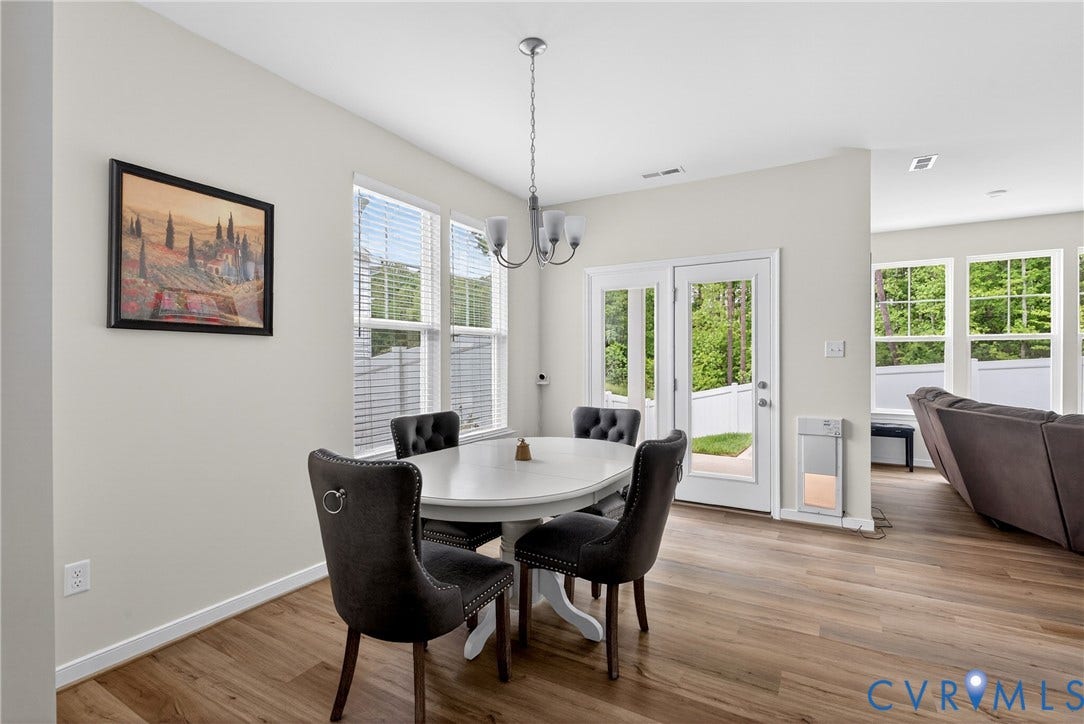 3700 Irby Pond Drive, Midlothian, VA 23112 Wood-finish flooring throughout, multiple windows with blinds, and white painted walls