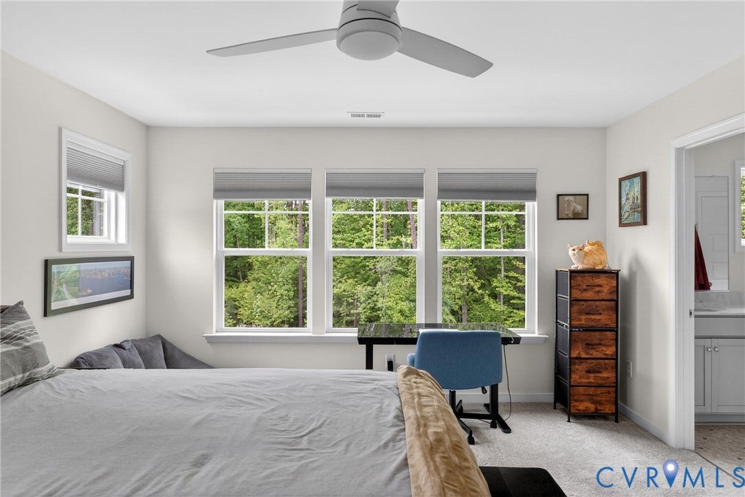 3700 Irby Pond Drive, Midlothian, VA 23112 White walls, light gray carpeting, and multiple windows